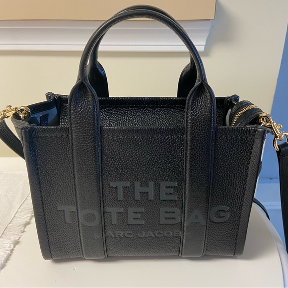 Marc Jacobs Small Black Leather Tote Bag - Picture 2 of 12